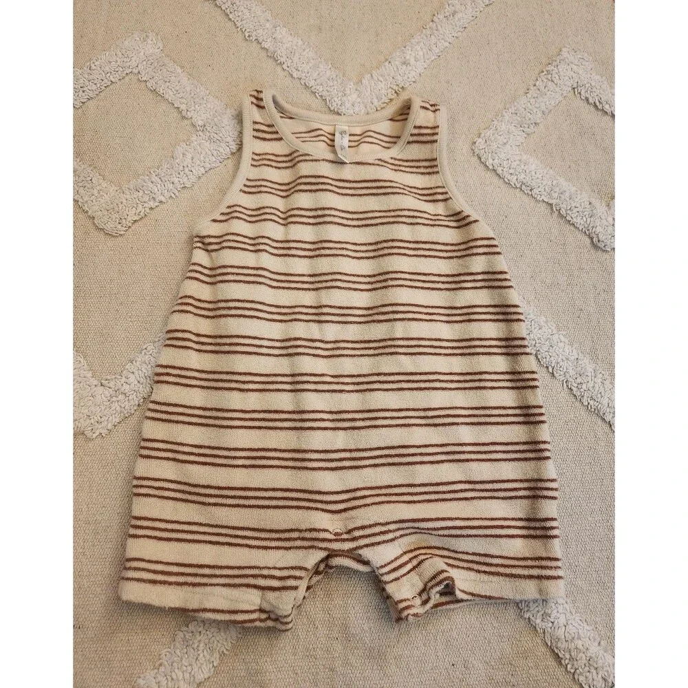 Rylee and Cru romper amber stripes size 3-6m